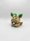Pokeball, Eeveelution, Leafeon pokeball, 3d printed pokeball
